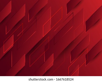3d red square abstract design