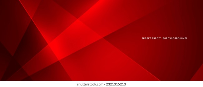 3D red techno abstract background overlap layer on dark space with cutout decoration. Modern graphic design element polygon style concept for banner, flyer, card, minimal cover, or brochure