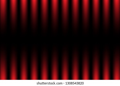 3d red vertical fading neon light elements on black background. Futuristic abstract pattern. Texture for web-design, website, presentations, digital printing, fashion, concept design. EPS 10.