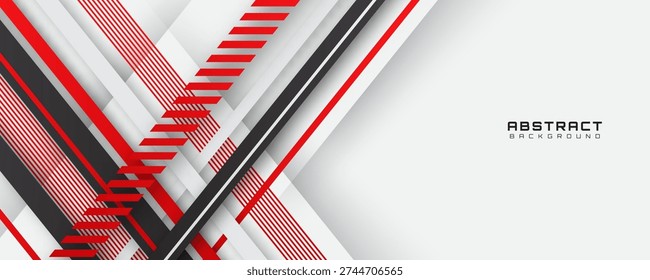 Capa abstracta blanca roja