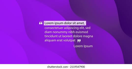 3D Reliefwelle. Zitierter Text. Abstrakter, welliger Hintergrund für Banner, Flyer und Poster. Dynamischer Effekt. Vektorgrafik. Design-Vorlage abdecken. Kann für Werbung, Marketing oder Präsentation verwendet werden.
