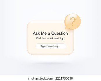 3D reminder notifications page with floating elements. Alert for Ask the Question and answer. 3d vector bell render on calendar.