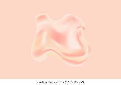 Fondo abstracto del render 3D en paisaje de la naturaleza. Cinta de vidrio brillante transparente sobre agua. Onda curva holográfica en movimiento.
Elemento de diseño iridiscente para fondo de Anuncio, Fondo de pantalla.