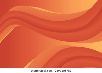 3d render, abstract fashion background with long wavy orange stars, very charming macro
