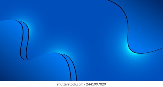 3d render, abstract minimal neon background with glowing wavy line.