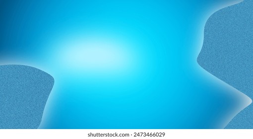 3d render, abstract minimal neon background with glowing wavy line. Dark wall illuminated with led lamps. Blue futuristic wallpaper