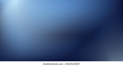 3d render, abstract minimal neon background with glowing wavy line. Dark wall illuminated with led lamps. Blue futuristic wallpaper