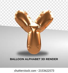 Alfabeto de globo procesado 3D Y oro para el número de decoración de cumpleaños