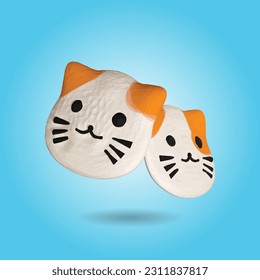 3D Render Cat Cookies Original
