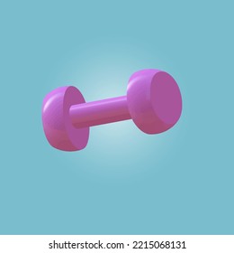 3D render of a dumbbell
