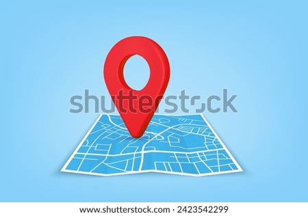 3d render location symbol pin icon sign or navigation locator map travel gps direction pointer and marker place position point, GPS, navigator pin checking poins. Vector illustration