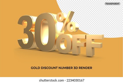 30% color oro y blanco transparente 
