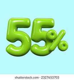 3 d número de procesado 55% PORCENTAJE VERDE