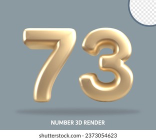 Estilo de oro de número de procesado 3D