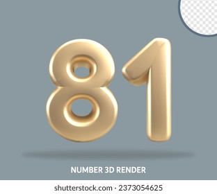 Estilo de oro de número de procesado 3D