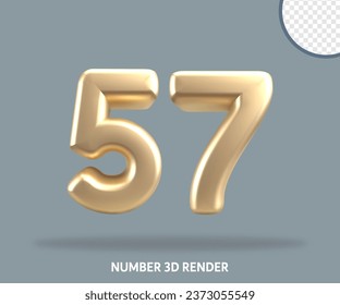 Estilo de oro de número de procesado 3D