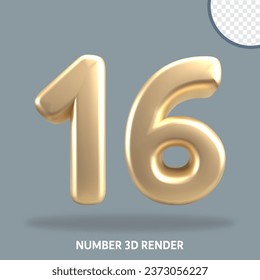 Estilo de oro de número de procesado 3D