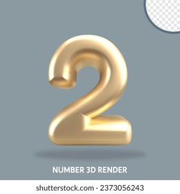 Estilo de oro de número de procesado 3D