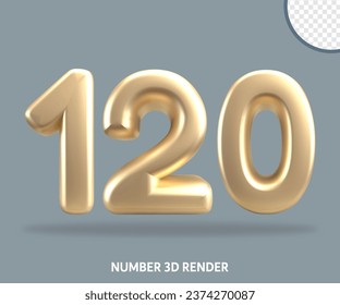 Estilo de oro de número de procesado 3D