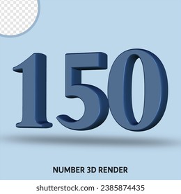 3D-Rendering-Nummernfarbe