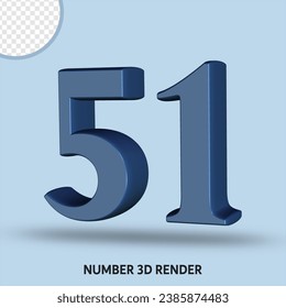 3D render number slate color