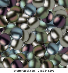 3d render, pastel candy balls, abstract background, pearls, beads assortment.