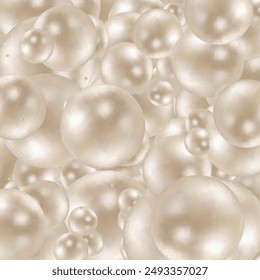 3d render, pastel candy balls, abstract background, pearls, beads assortment