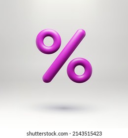 3D-Rendering-Prozent-Vektorgrafik. 