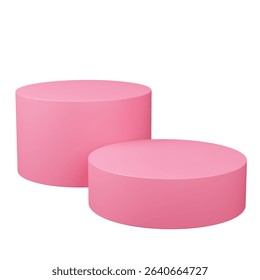 3D Render Pink Product Display Podium