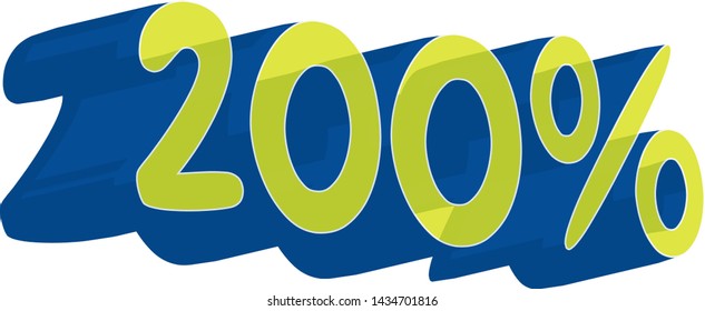 3d render: 3d % Sale Banner or Poster Discount Template - Ilustração