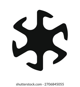 3d render of a star symbol made of many spheres	
