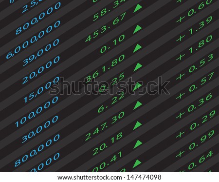 3d Render Stock Market Graph
