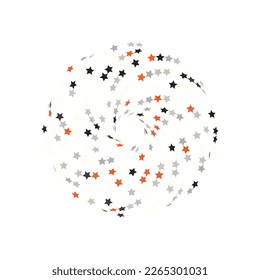  3d render of a symbol made from many stars