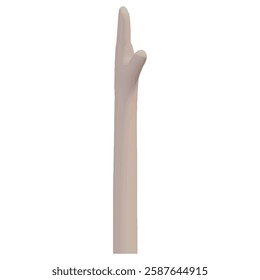3D Render Vector of a Cartoon Hand Right View