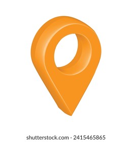3d render vector design of location icon