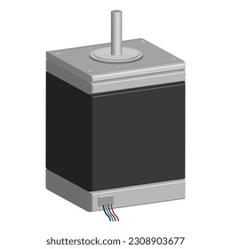 3d render vector design of stepper motor
