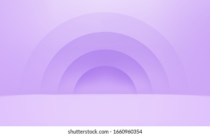 3D render vector purple abstract geometric background texture  Bright pastel podium pedestal backdrop  Blank minimal design concept  Stage for awards ceremony website in modern