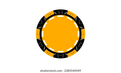 3d rendered colored casino chip, high quality vector