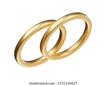3d rendered icon wedding ring