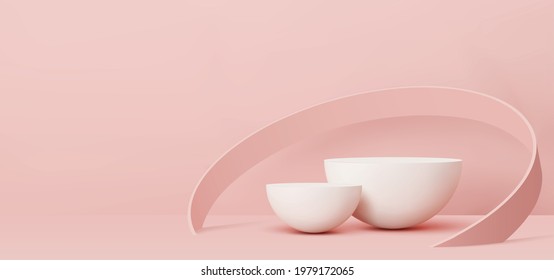 3D rendered podium for your product showcase. Vector 3d illustration. - Shutterstock ID 1979172065