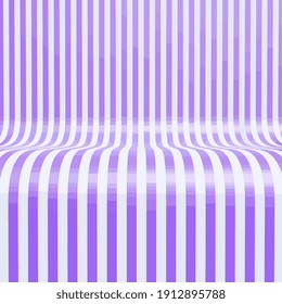 3d Rendered Striped Candy Pink Showroom Background