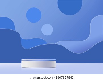 3d rendering, Abstract minimal stage for product display present background.