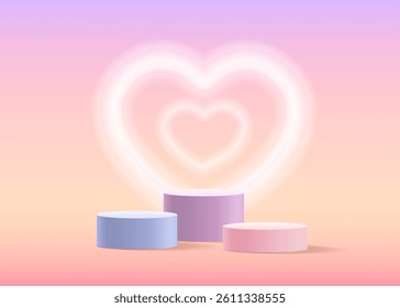 3d rendering, Abstract minimal stage for product display present background.
