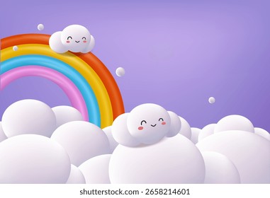 3d rendering, Abstract minimal stage for kids product display present background.
