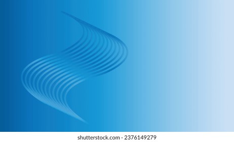 3d rendering, abstract modern minimal wallpaper with wavy lines glowing over the blue background.3d render, abstract minimal neon background with glowing wavy line. Dark wall illuminated with led lamp