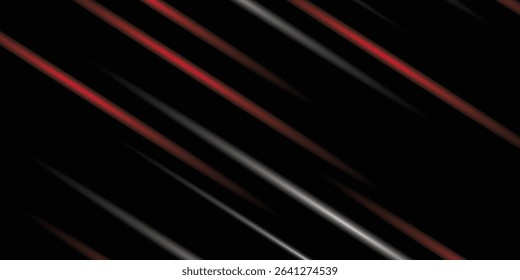 3d Rendering. Abstract red and black light pattern with the gradient. Background black dark modern.