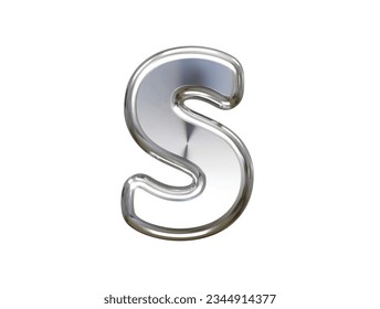 3d rendering alphabet text effect vector transparent element