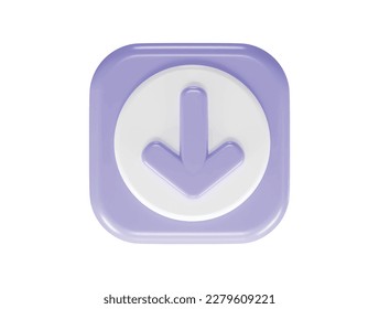 3d rendering arrow icon vector illustration transparent element