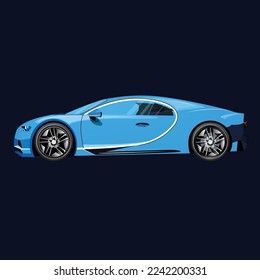 3D rendering of a brand-less generic concept car svg