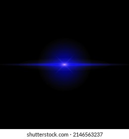 3d rendering. Digital lens flare with bright light isolated with black background. Used for texture and material